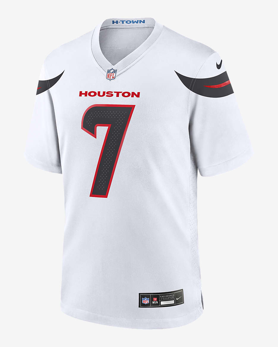 Men s Nike Will Anderson Jr. White Houston Texans Game Jersey Size Small